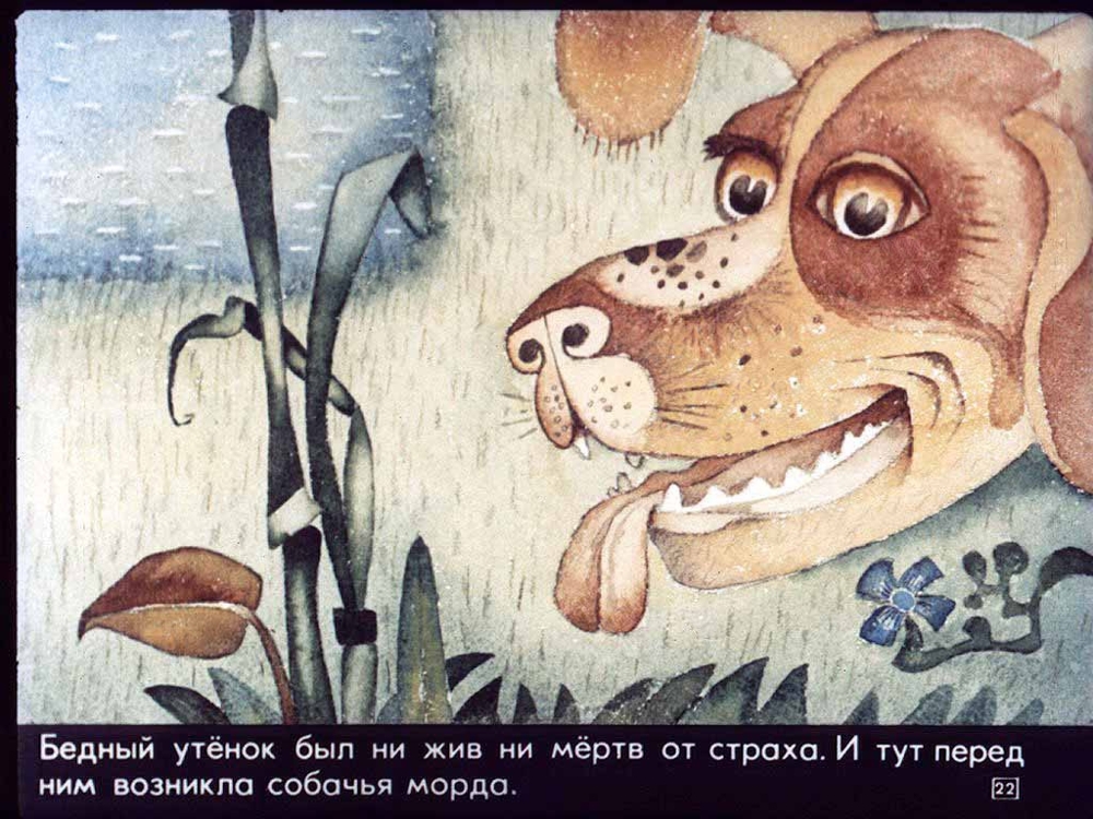 Диафильм Гадкий утёнок. 1981 г.