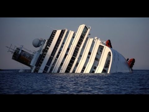 Подъем круизного лайнера Costa Concordia на воду  