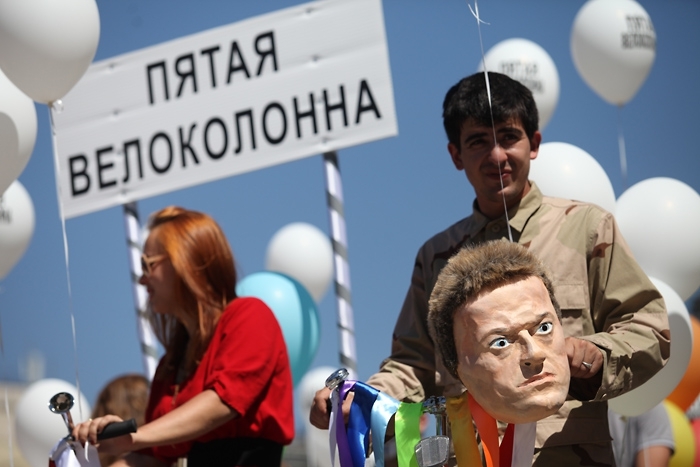 Политвелопробег по Бульварному кольцу