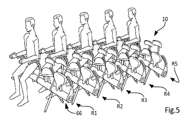 Airbus придумал использовать «велосипедные» сидения в самолетах