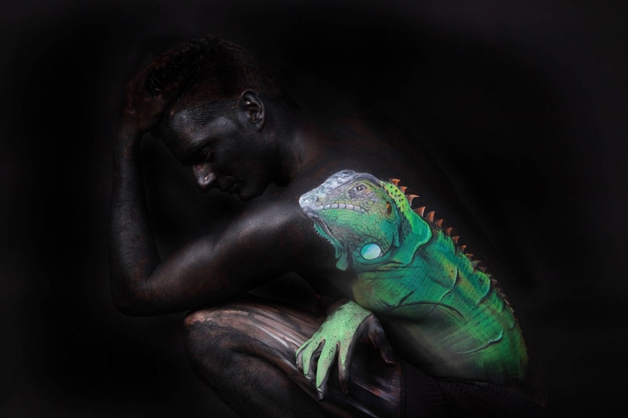 Невероятные картины тела от Гезине Марведель
