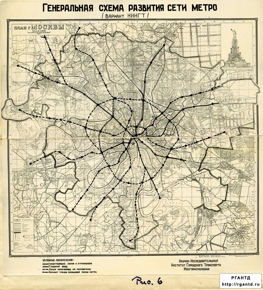 Схемы Московского Метро с 1935 по 2014