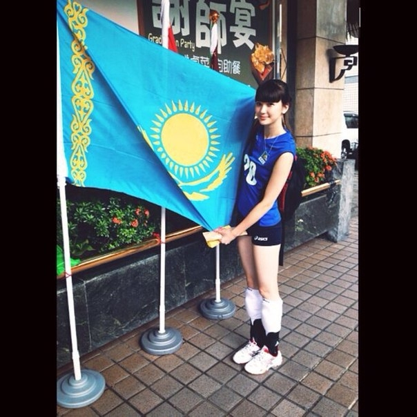 Казахстанская волейболистка - Сабина Алтынбекова