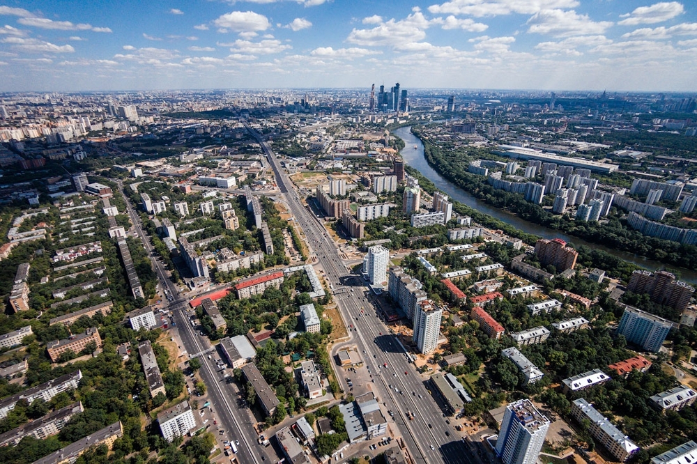 Москва с высоты птичьего полёта