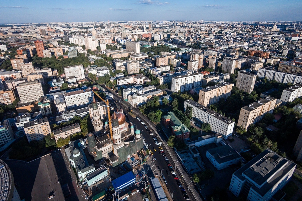 Москва с высоты птичьего полёта