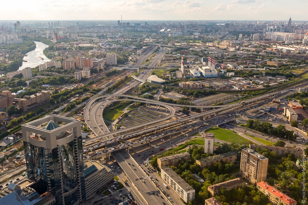 Виды Москвы с 75 этажа строящейся башни «Федерация»