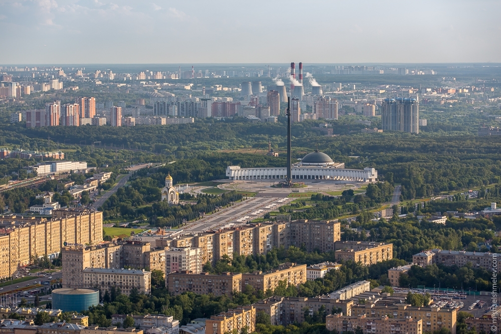 Виды Москвы с 75 этажа строящейся башни «Федерация»