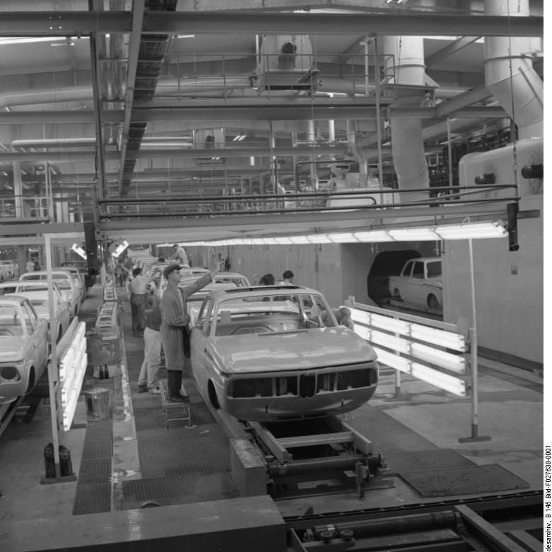 Как собирали BMW в 60-х годах прошлого века