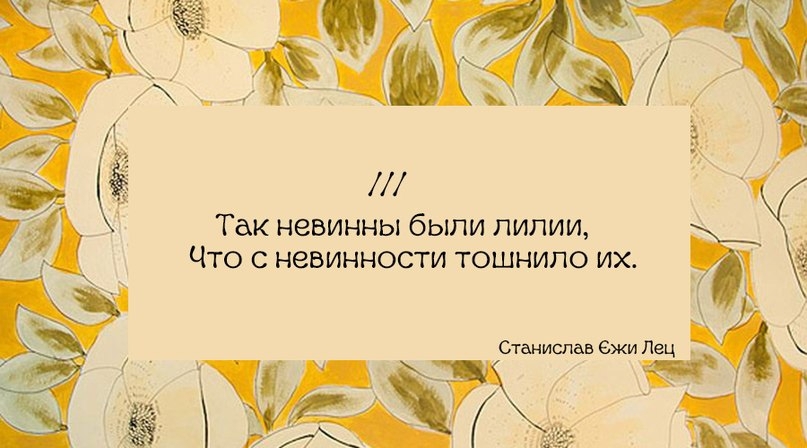 Слова мудрости от Станислава Ежи Леца