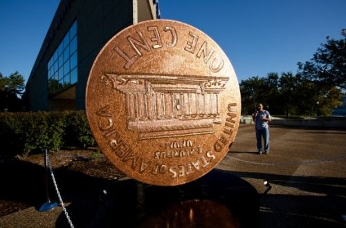 Монета с Авраамом Линкольном из 840 тысяч монет