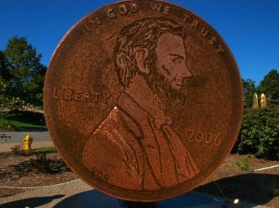 Монета с Авраамом Линкольном из 840 тысяч монет