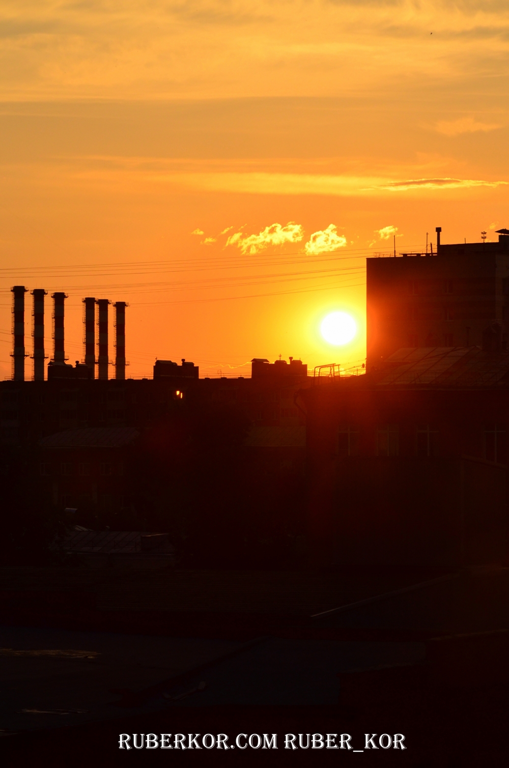 Встретив закат на крыше завода 2014г. Москва