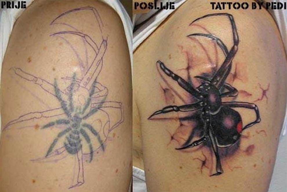Как исправить неудачную татуировку