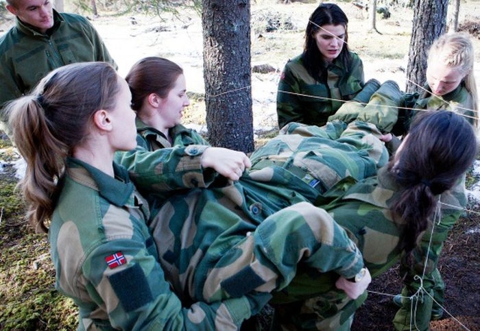 Норвежские военные девушки