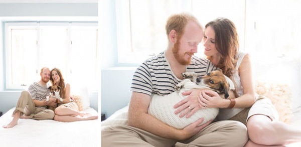 Оригинальная фотосессия с новорожденным... псом 