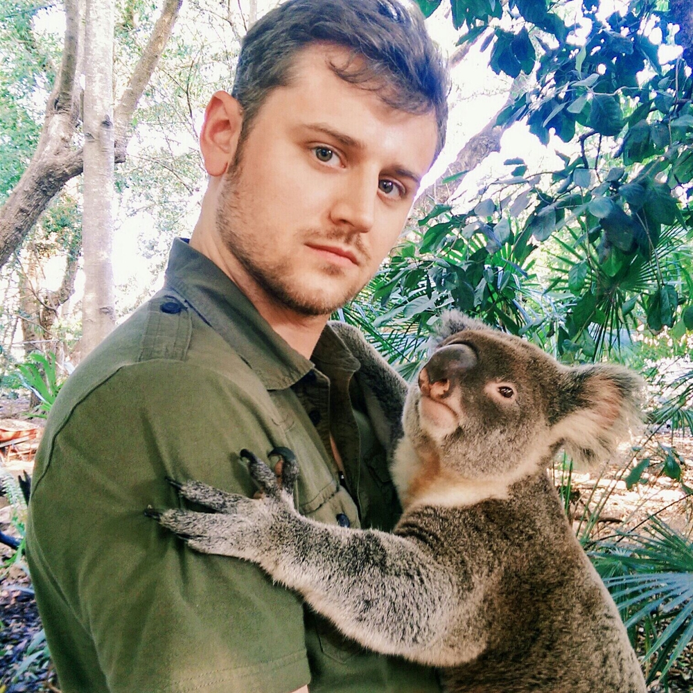Подошел со всей серьезностью к фотографии с коалой 