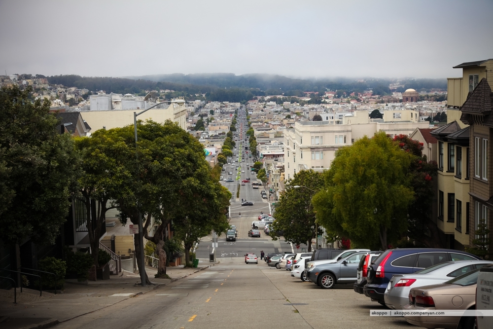 Наклонные улицы Сан-Франциско