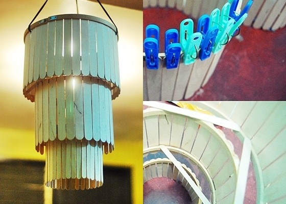 Удивительные люстры, сделанные из подручных материалов