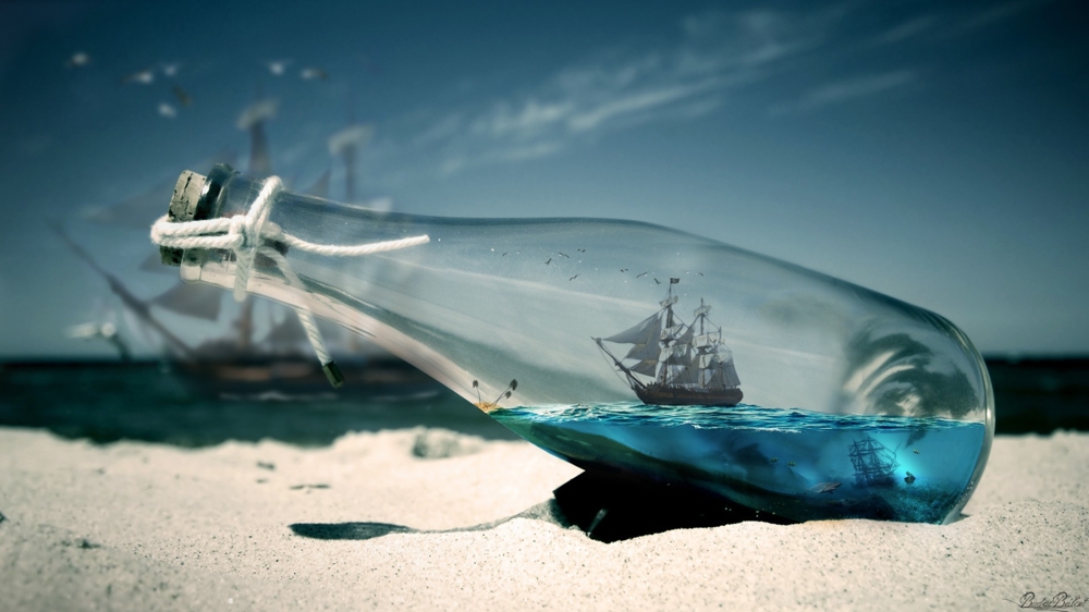 Корабль в бутылке