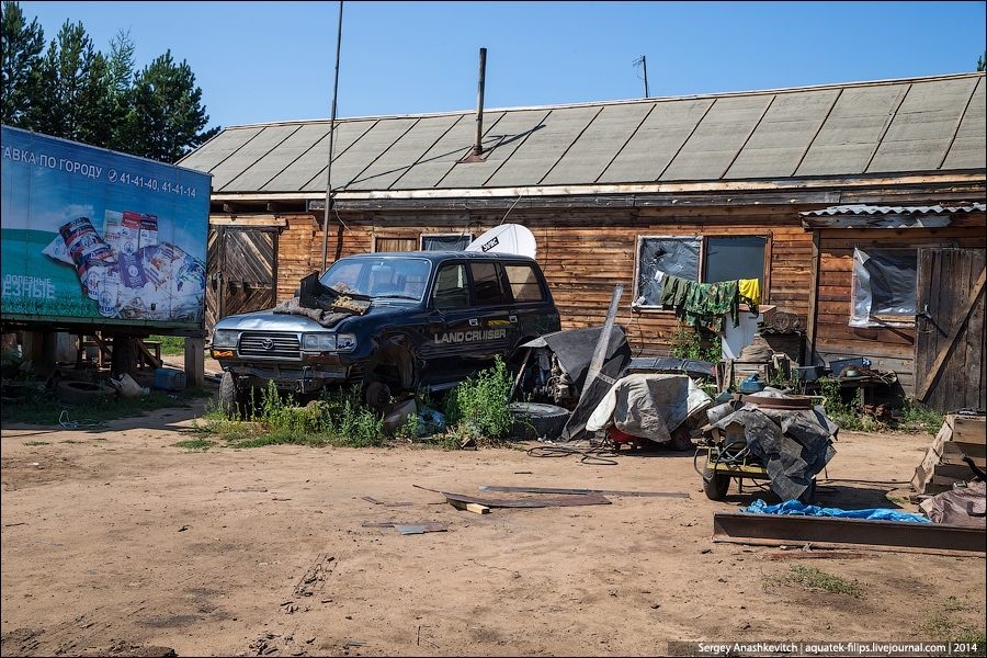 Полузаброшенная советская лесозаготовка в Забайкалье