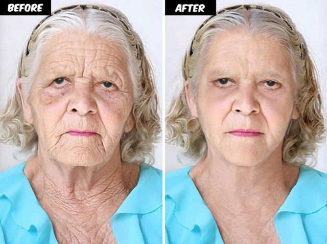 Фотографии людей до и после цифровой обработки