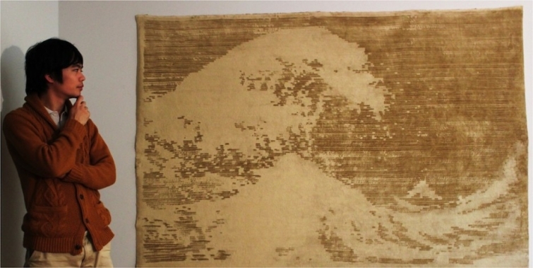 Первый принтер, "печатающий" картины шерстью на ковре