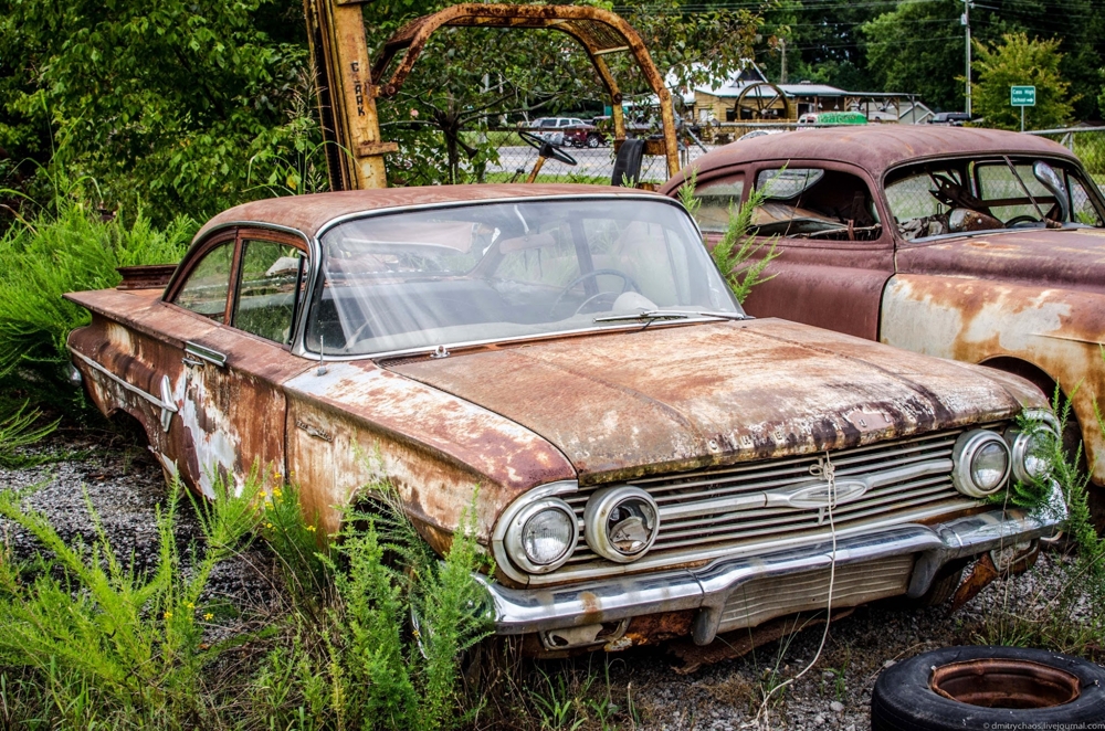 Кладбище старых автомобилей Old Car City