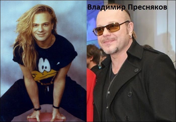Известные российские поп-исполнители "тогда и сейчас"