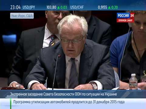 Виталий Чуркин - выступление в Совбезе ООН 28 08 2014 