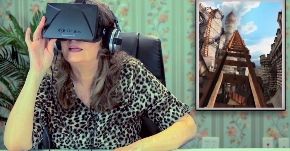 Реакция старшего поколения на очки виртуальной реальности