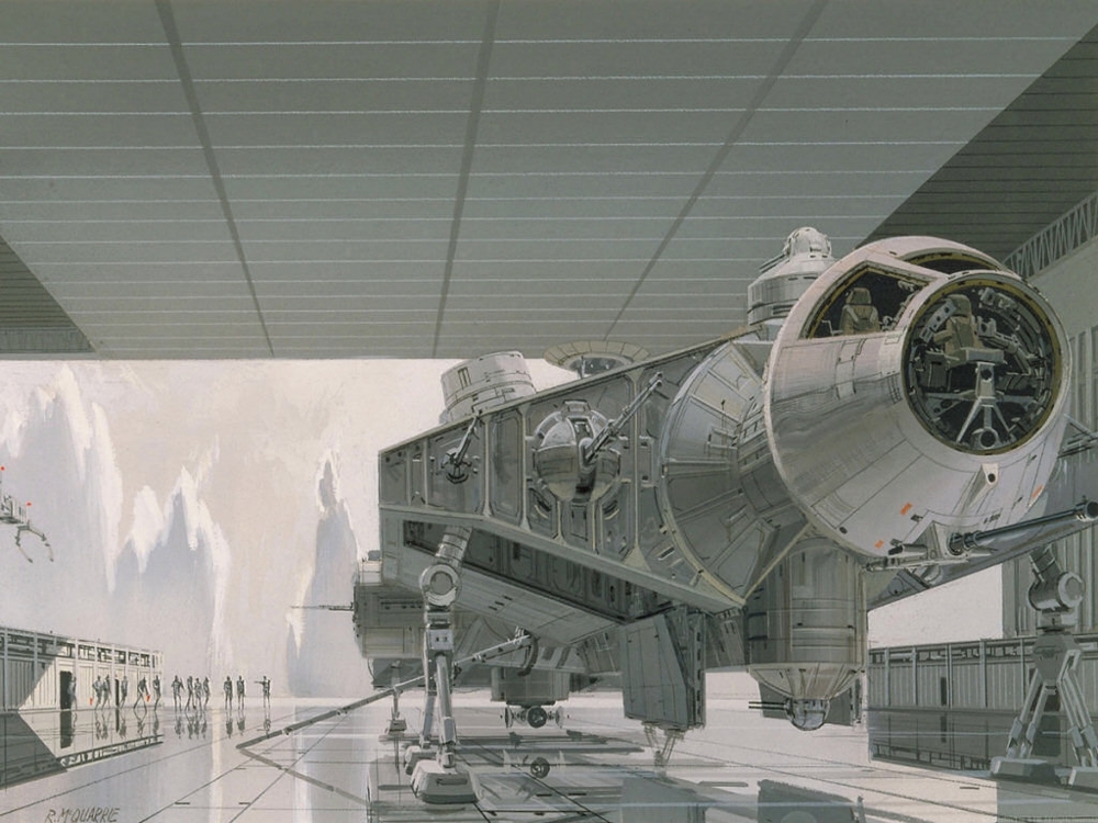 Оригинальные рисунки к "Звездным войнам" от Ральфа Маккуорри 