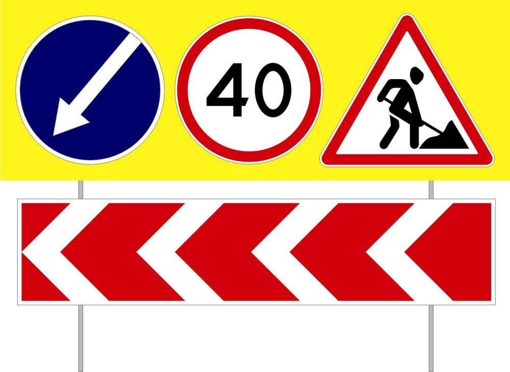 Дорожные знаки в двойном экземпляре Калининград 