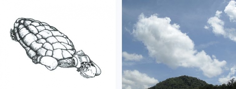 Илюстратор превращает облака в разнообразных сказочных персонажей