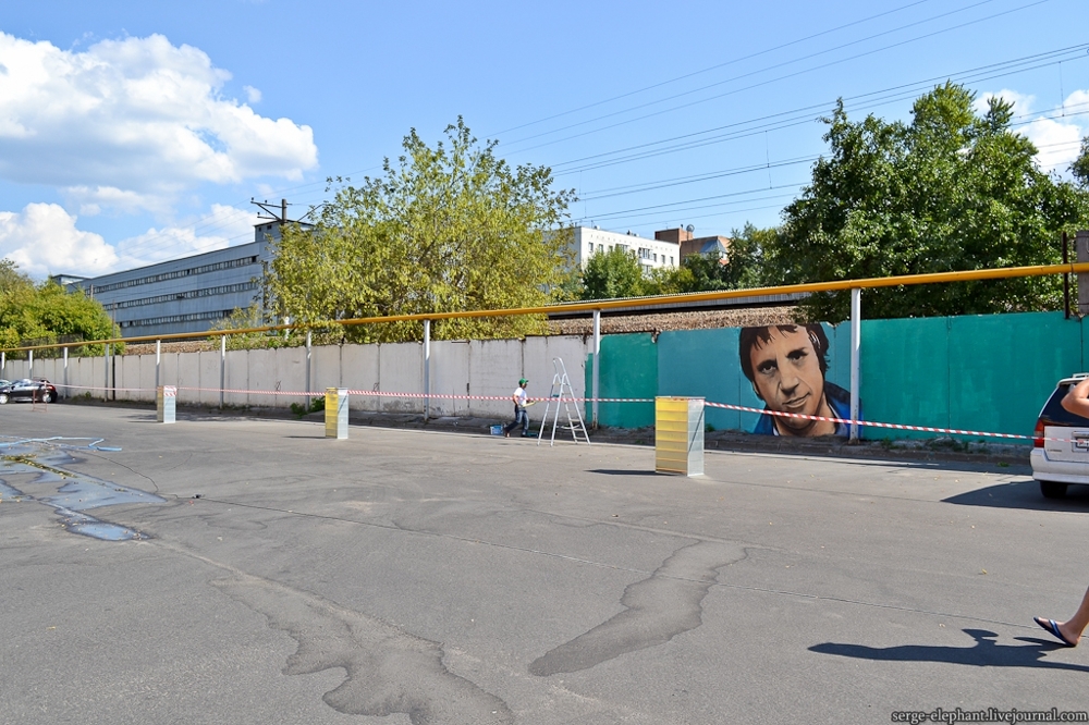 Легальная граффити стена в Москве
