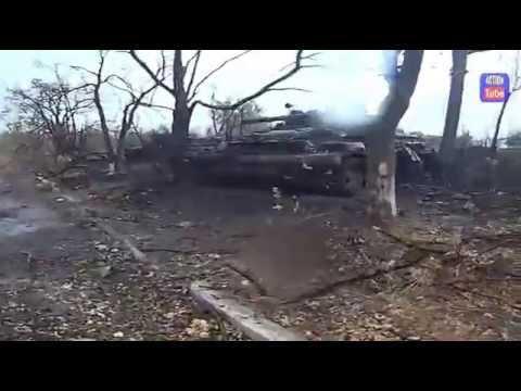 Украинский блокпост после атаки боевиков РФ/Ukrainian check point after RF attack 