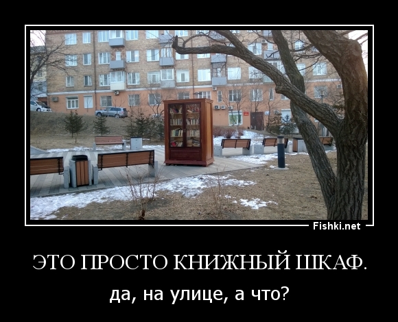 Это просто книжный шкаф.