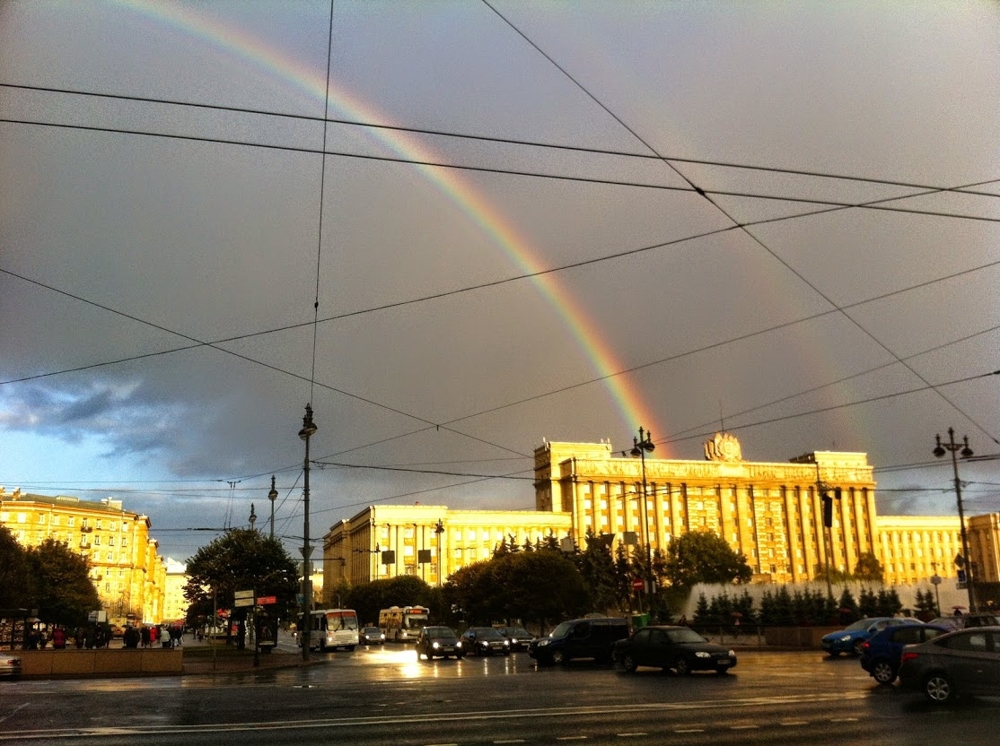 Радуга, просто радуга) Подняла настроение!