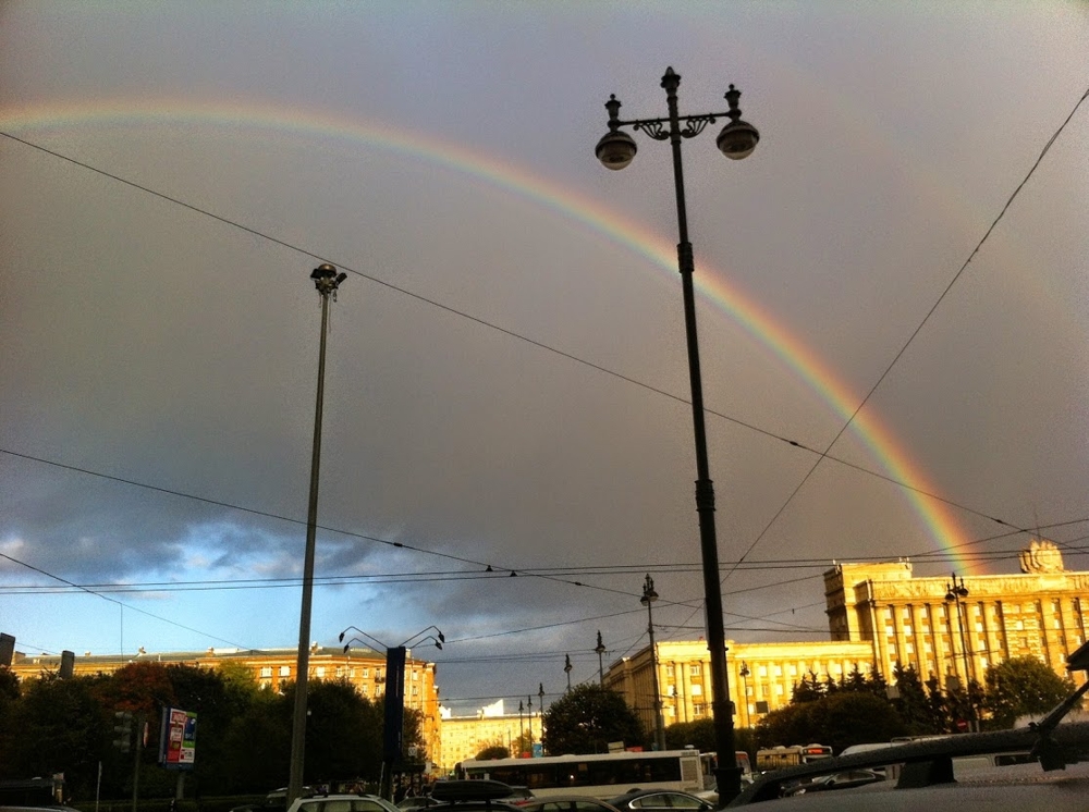 Радуга, просто радуга) Подняла настроение!