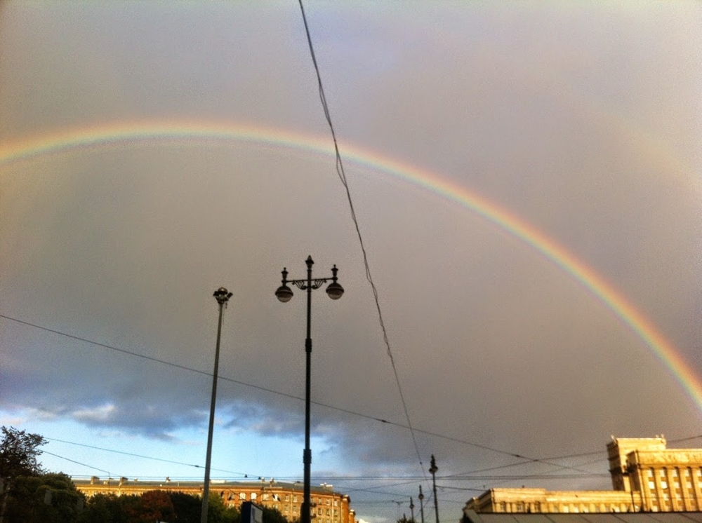 Радуга, просто радуга) Подняла настроение!