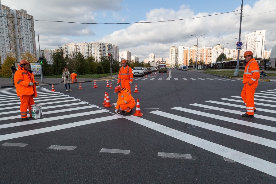 Перекрёстки с пешеходным переходом по диагонали