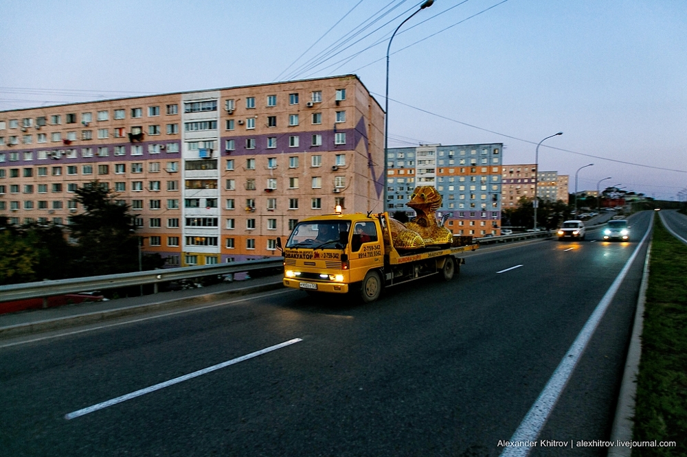 Пробег "Президент-мобиля" во Владивостоке