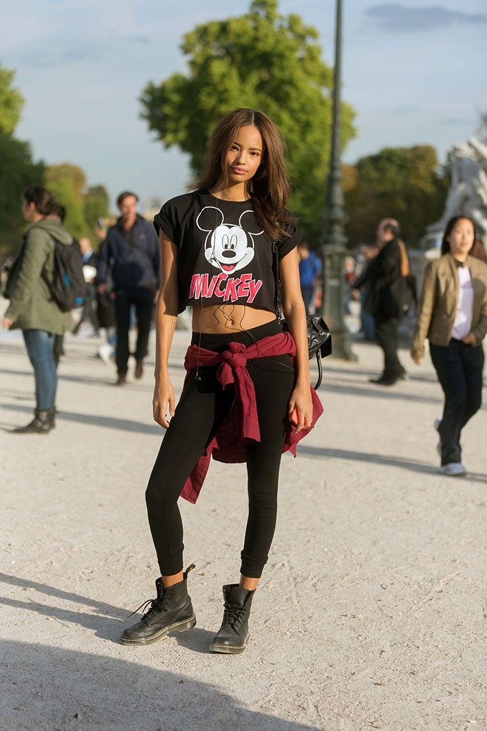 Модели на неделе моды в Париже