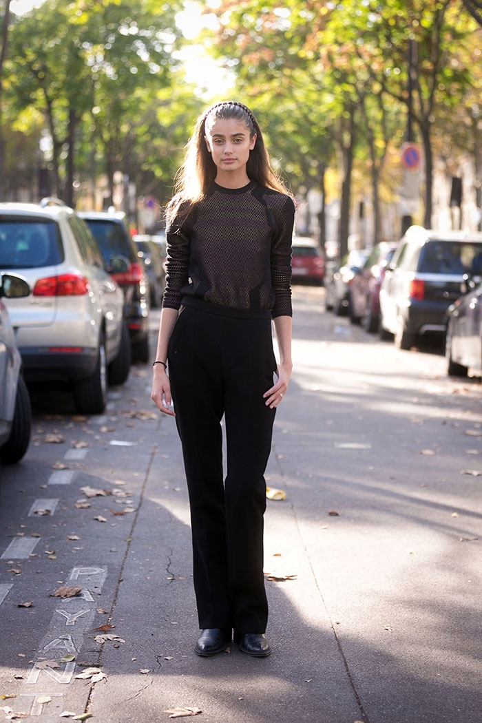 Модели на неделе моды в Париже