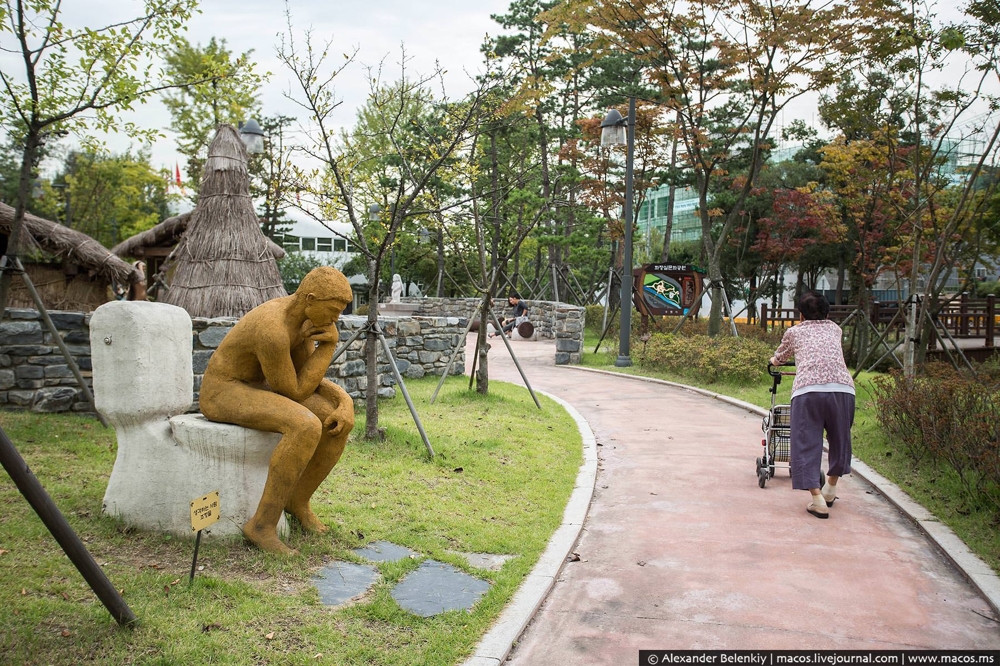 Парк какашек в Южной Корее