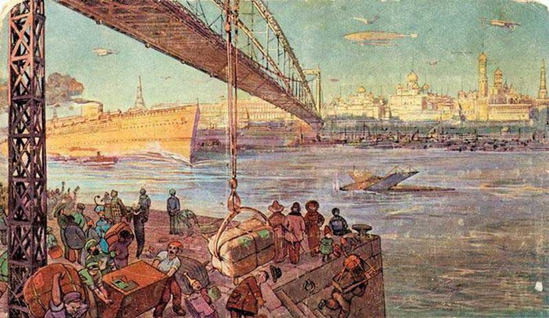  Открытки 1914 года о Москве будущего