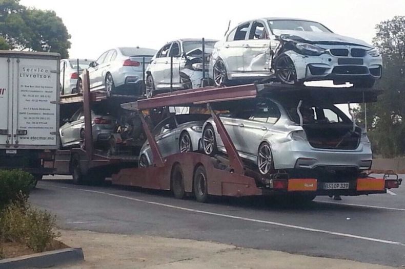 Разбитые BMW M3 со съемок фильма "Миссия невыполнима"