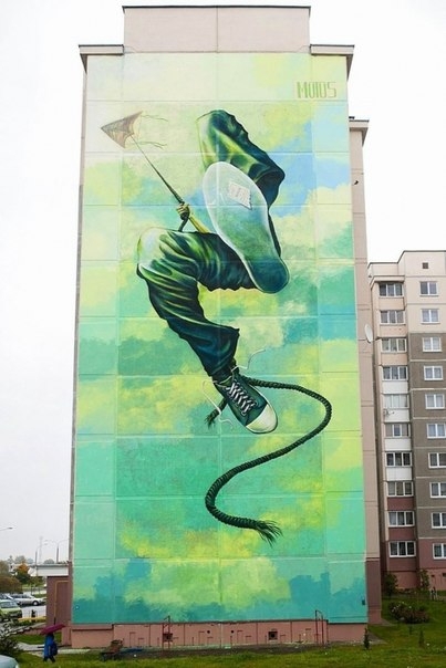 Пинчанин нарисовал самое большое граффити в Беларуси 