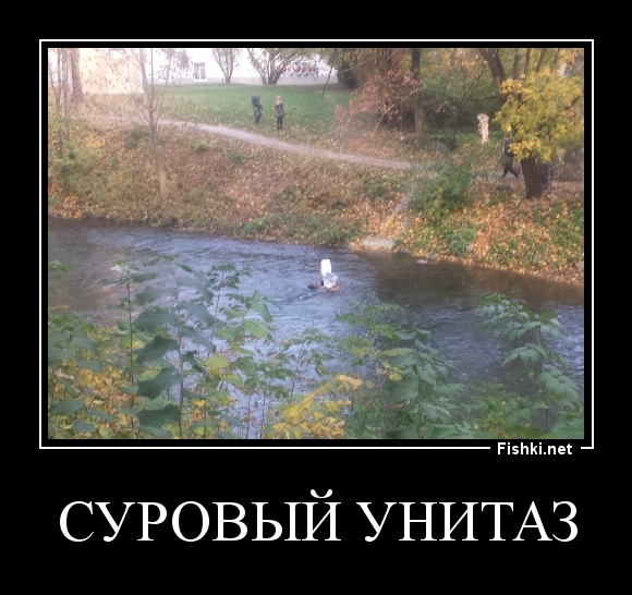 Суровый унитаз