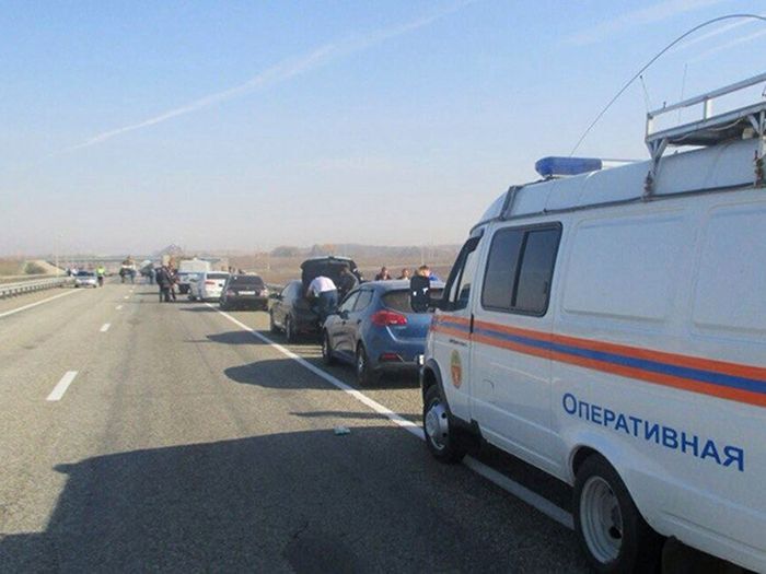 Около 50 машин столкнулись на Кубани