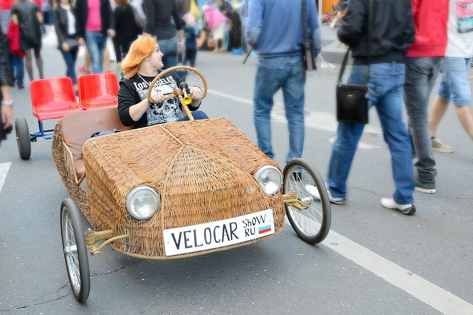 Велокар на выставке в Москве